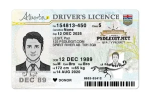 Alberta Canada Driver's License